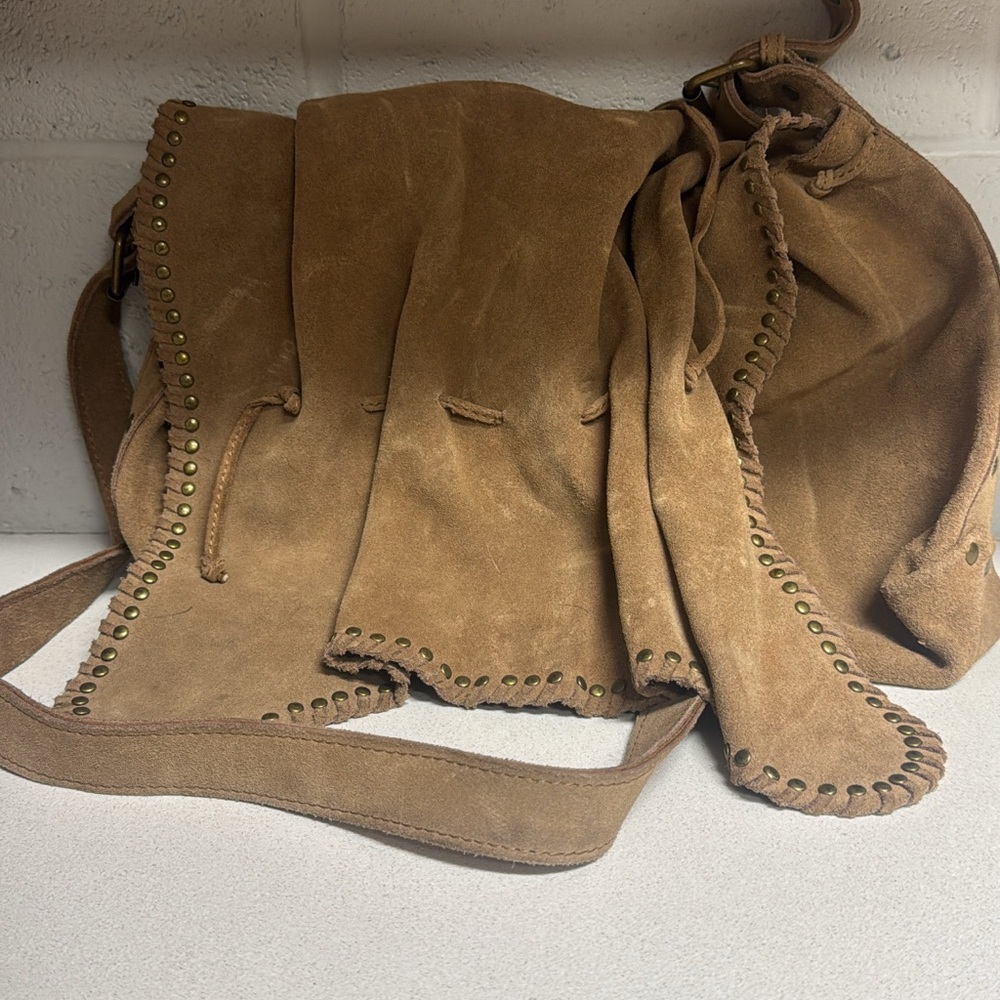 Brown Suede Women's Bag